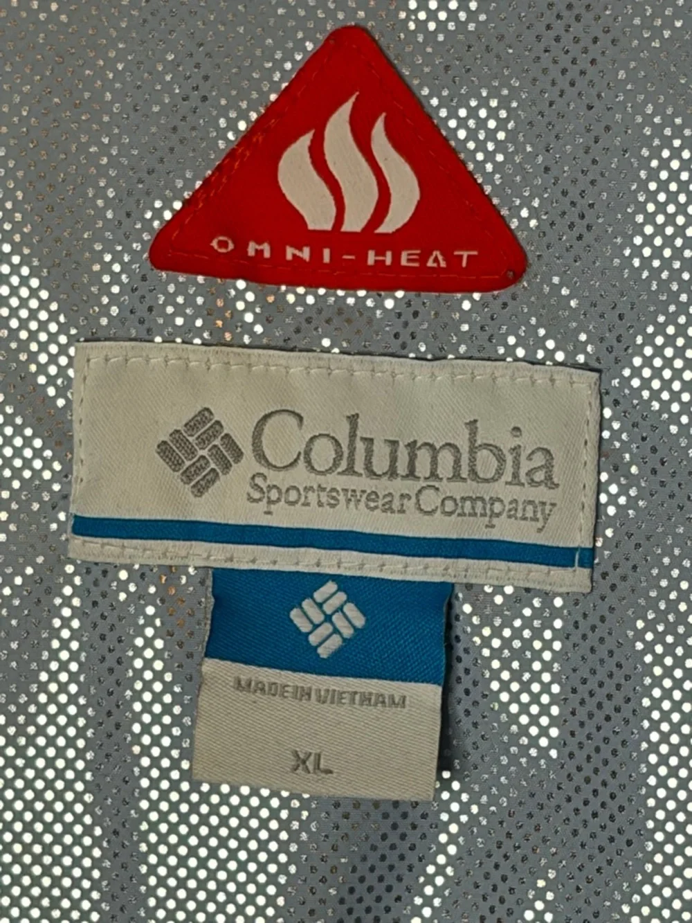 Columbia‎ Girls XL Omni-Heat Hooded Jacket Pink Purple Stripe OutGrown Puffer